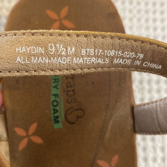 BareTraps Memory Foam Straps Wedge Sandals - Picture 3 of 6